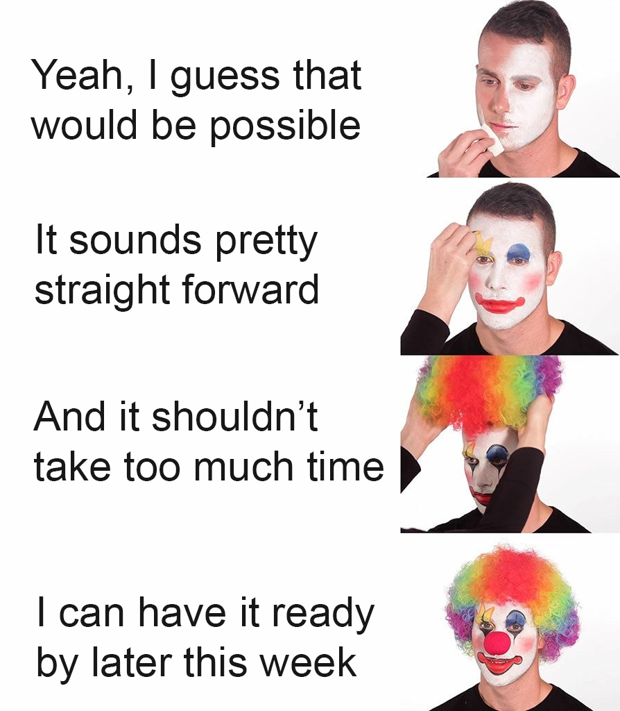 Clown - setting expectations