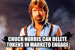 Chuck Norris meme template - Can delete tokens in Marketo