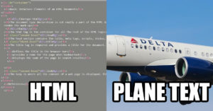 HTML meme template - html and plane text