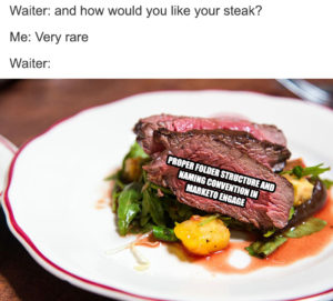 Rare Steak meme template - Proper folder structure and naming convention