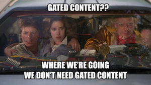WhereWereGoing meme template - where we're going we don't need gated content
